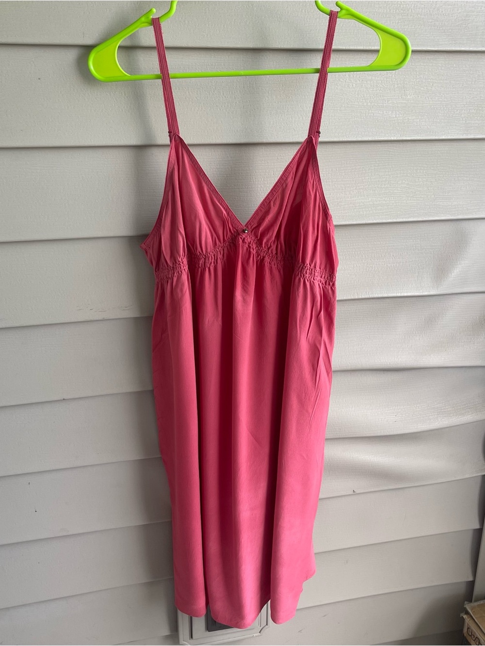 Vintage Y2K Victoria’s Secret 100% SIilk Red Babydoll Slip Dress Women’s Sz XL